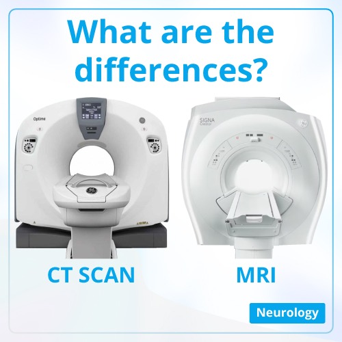 What are the differences between CT scan and MRI?