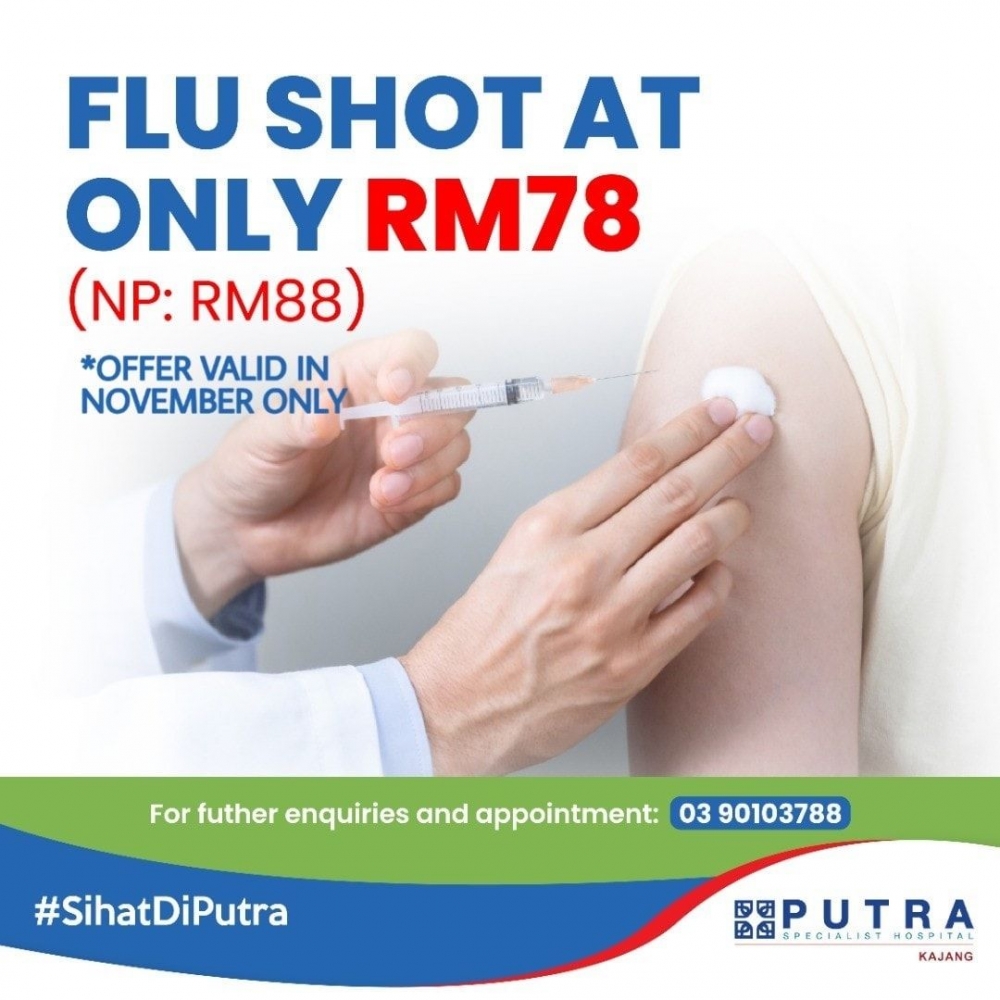 Flu Shot at only RM78